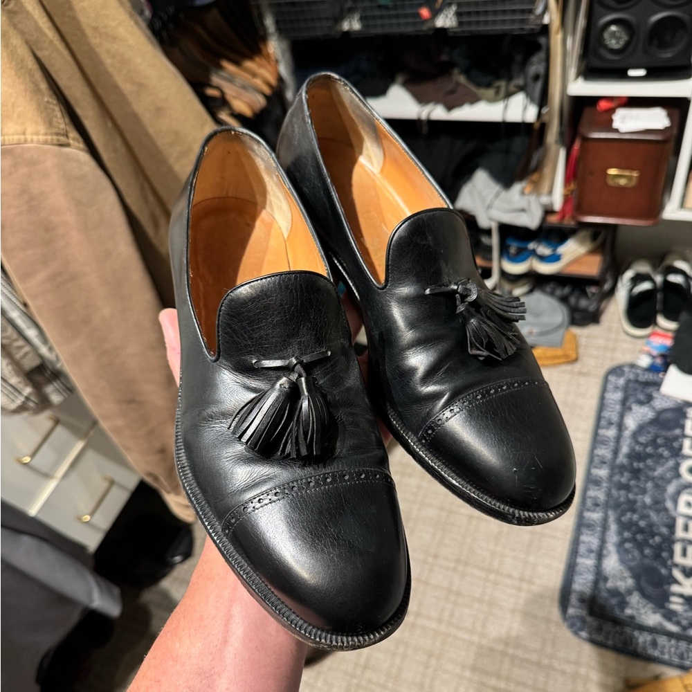 Salvatore Ferragamo Black Tassle Loafers 12